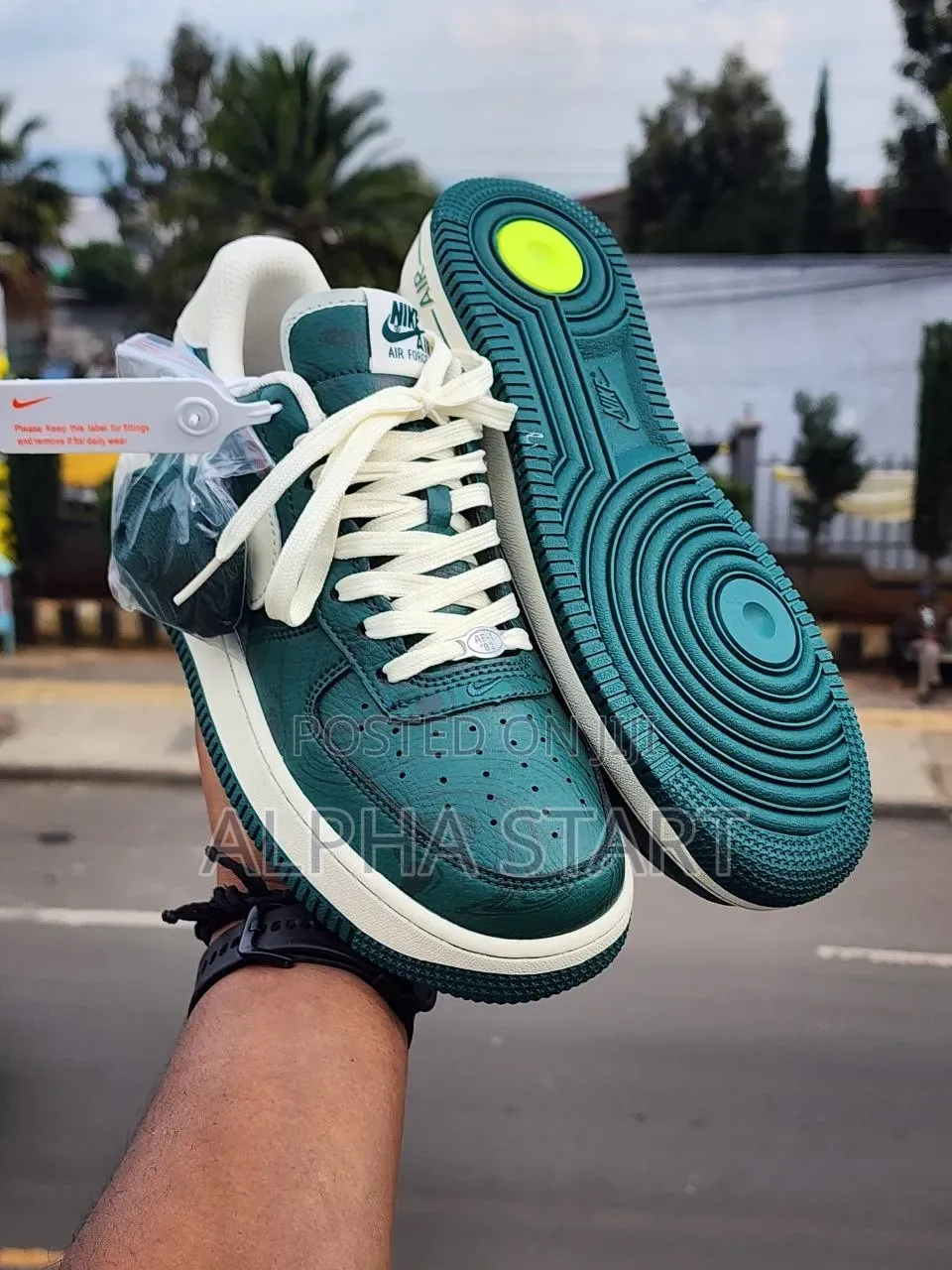 Air Force1Nike Air Green High Master Quality Shoes Made in Vietnam