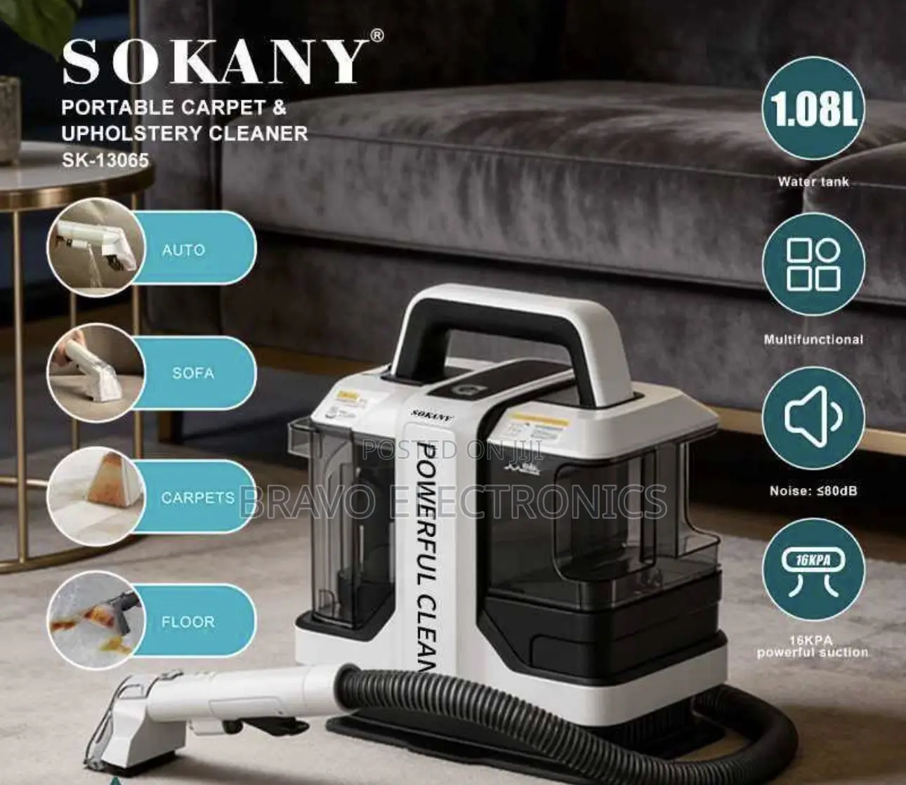 Vacuum Cleaner Sokany Portable Carpet Upholstery Cleaner