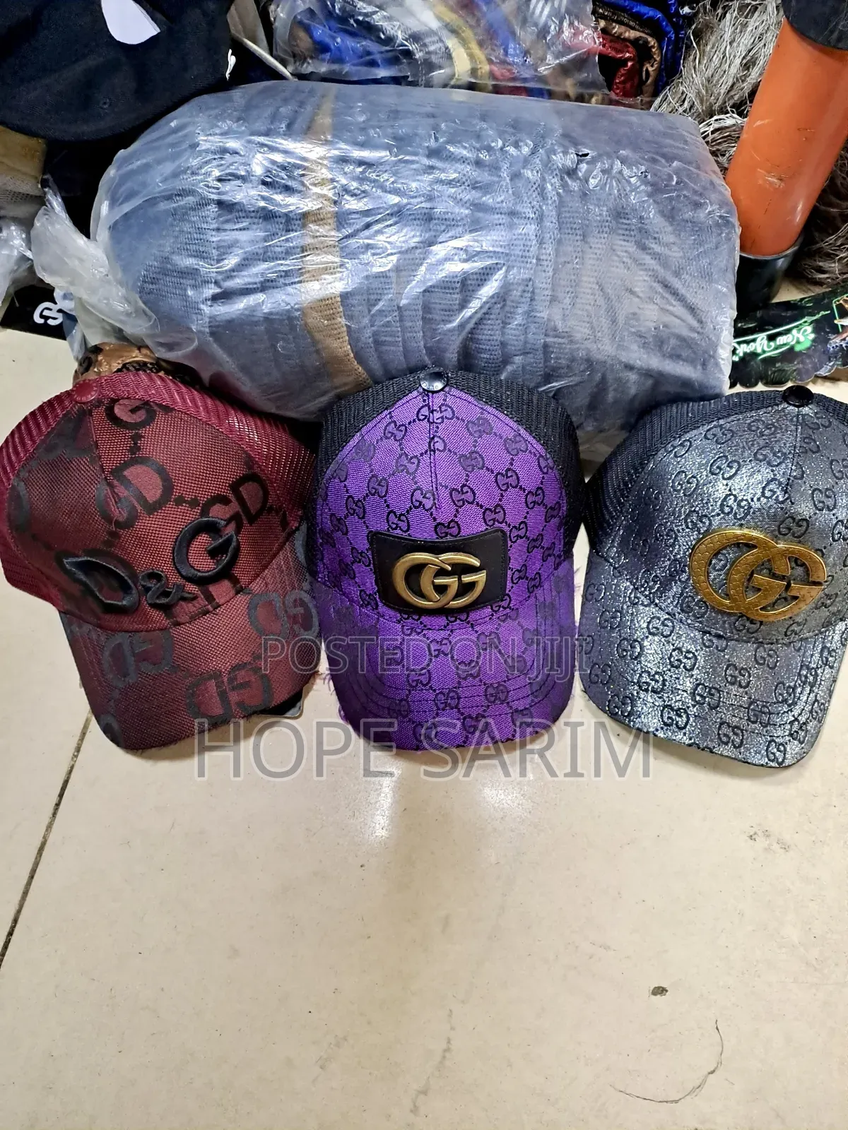 Luxury GG D G Glitter Mesh Trucker Caps