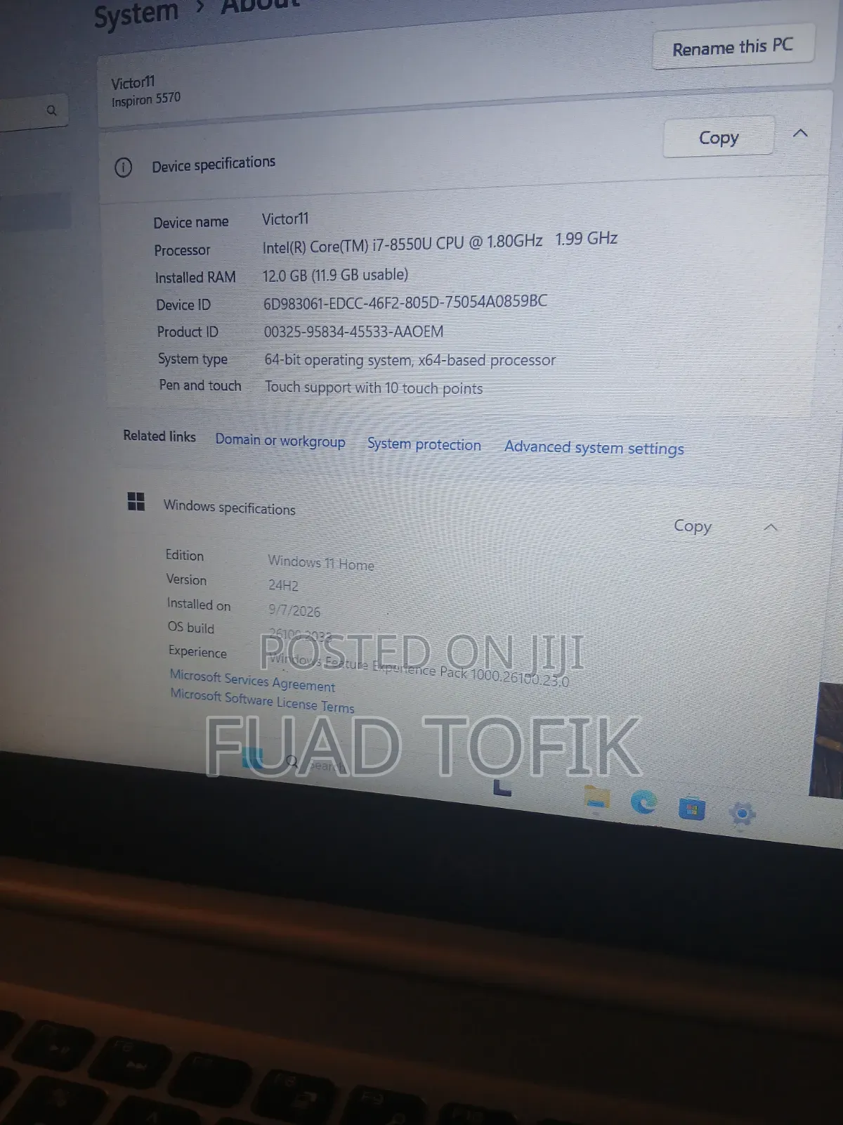 Laptop Dell Inspiron 15 8GB Intel Core i7 HDD+SSD 1T