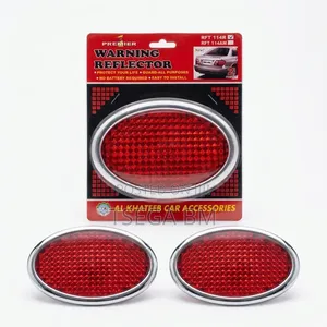 2Pcs Oval Warning Reflectors