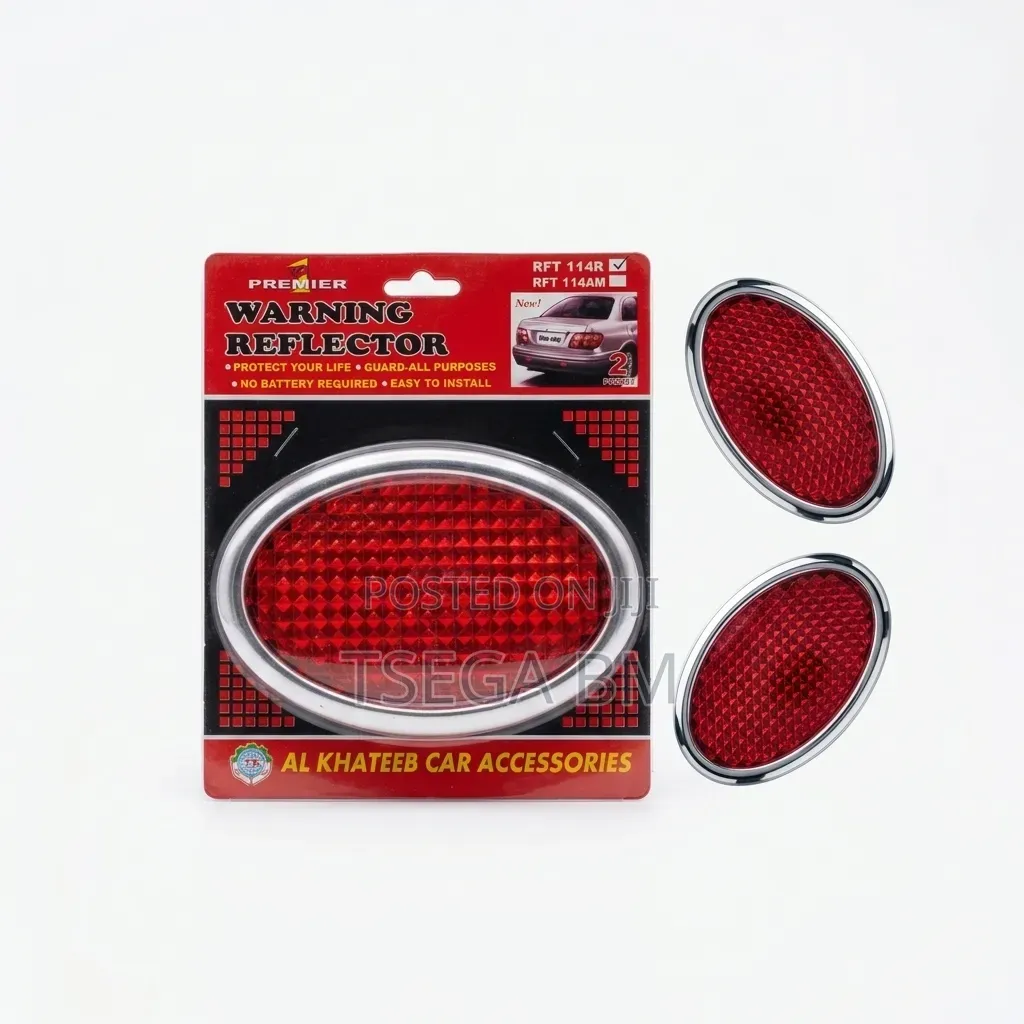 2Pcs Oval Warning Reflectors