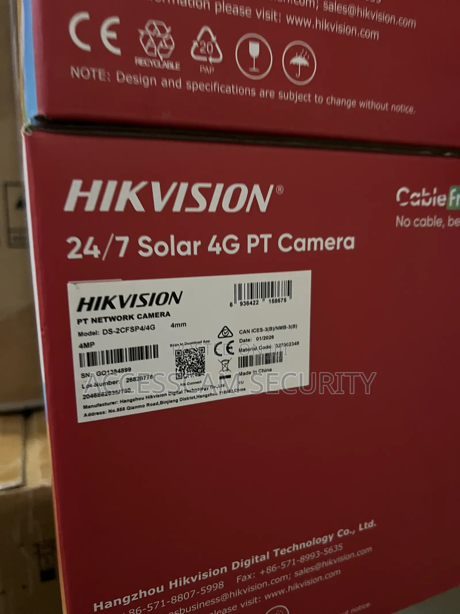 4MP 24/7 Solar 4G PT Camera