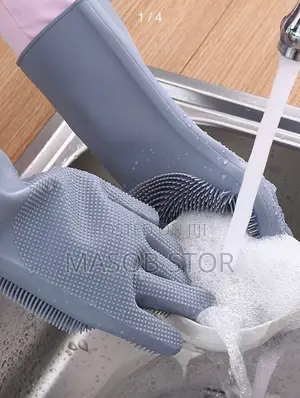 Magic Silicone Dish Washing Gloves High Quality (ወፍራሙ)