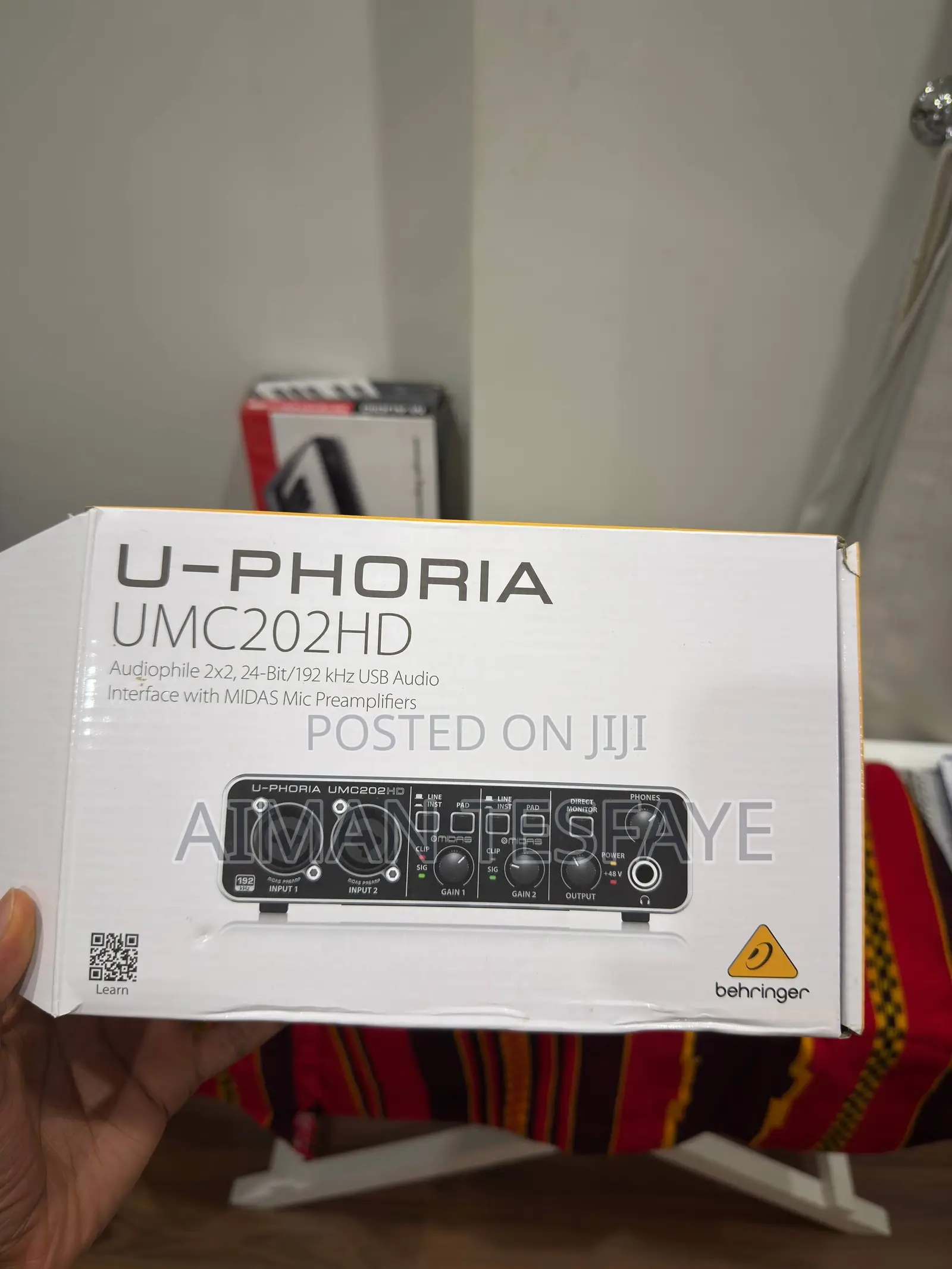 Original Behringer U-Phoria UMC202HD USB Audio Interface