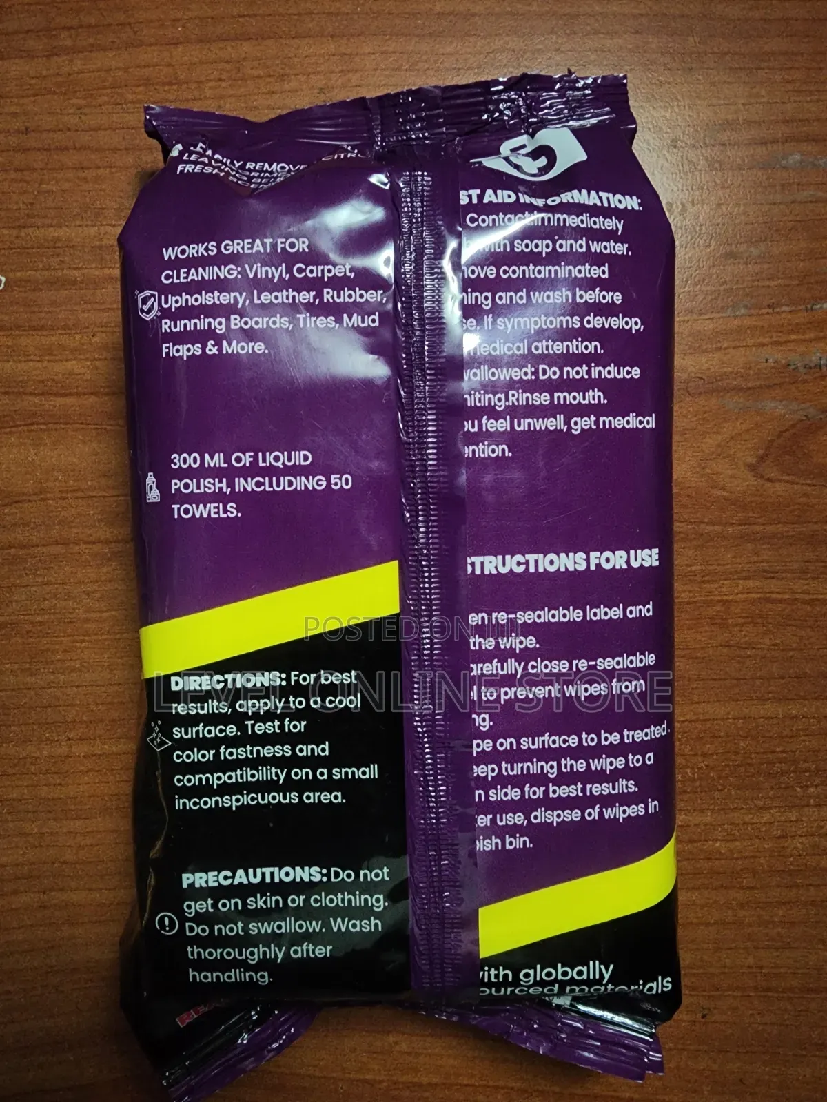 Car Cleaning Wipes የመኪና ማጽጃ