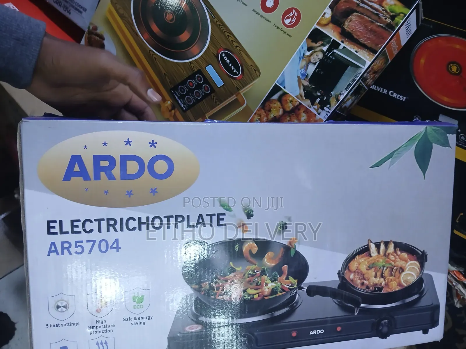 The Image Shows an Ardo Electric Hotplate (Model AR5704), Which Is A