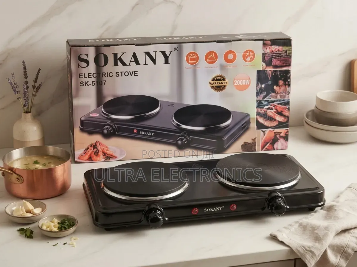 Sokany Sk-5007 Electric Stove – 2000w Sokany SK-5007 ሁለት የሙቀት