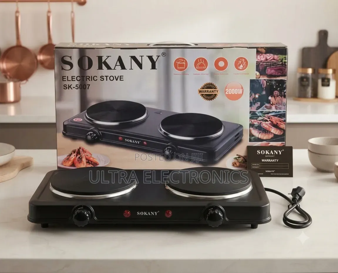 Sokany Sk-5007 Electric Stove – 2000w Sokany SK-5007 ሁለት የሙቀት
