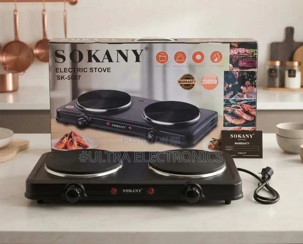 Sokany Sk-5007 Electric Stove – 2000w Sokany SK-5007 ሁለት የሙቀት