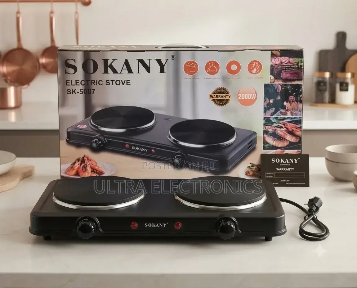 Sokany Sk-5007 Electric Stove – 2000w Sokany SK-5007 ሁለት የሙቀት