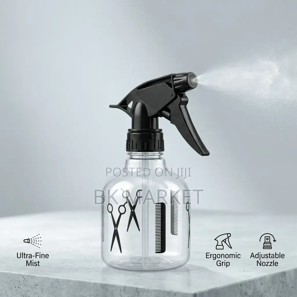 Plastic Hairdressing Spray Bottle የፀጉር መርጫ ብልቃጥ