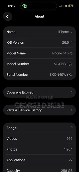 Apple iPhone 14 Pro 256 GB Black