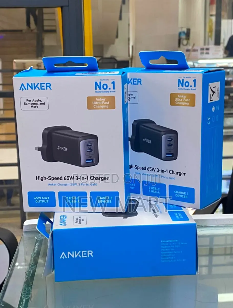 Anker High-Speed 65W 3 in 1 Charger