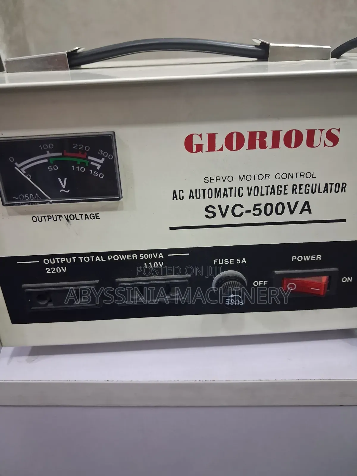 GLORIOUS SVC-500VA Servo Voltage