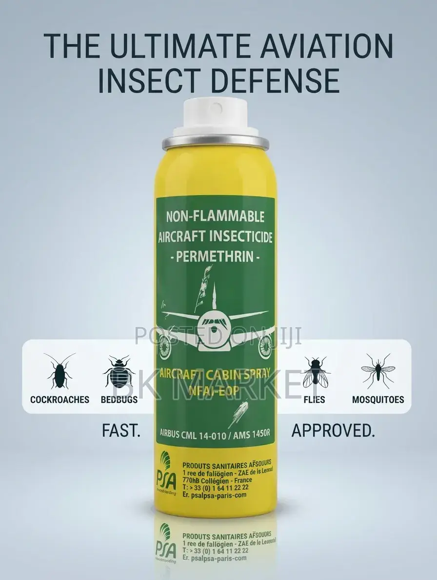 PSA Aircraft Cabin Spray Insecticide ፀረ-ተባይ