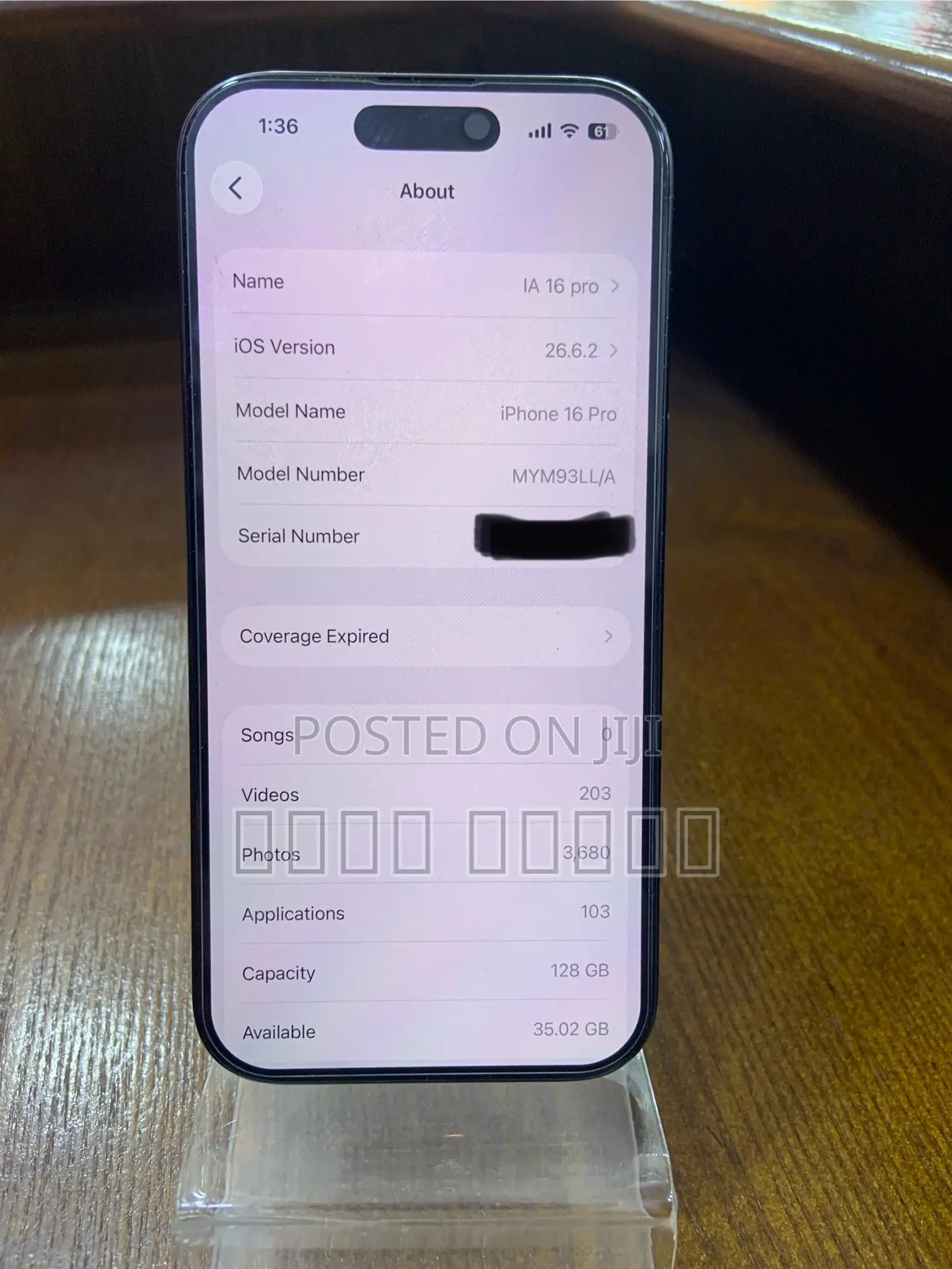 Apple iPhone 16 Pro 128 GB Black