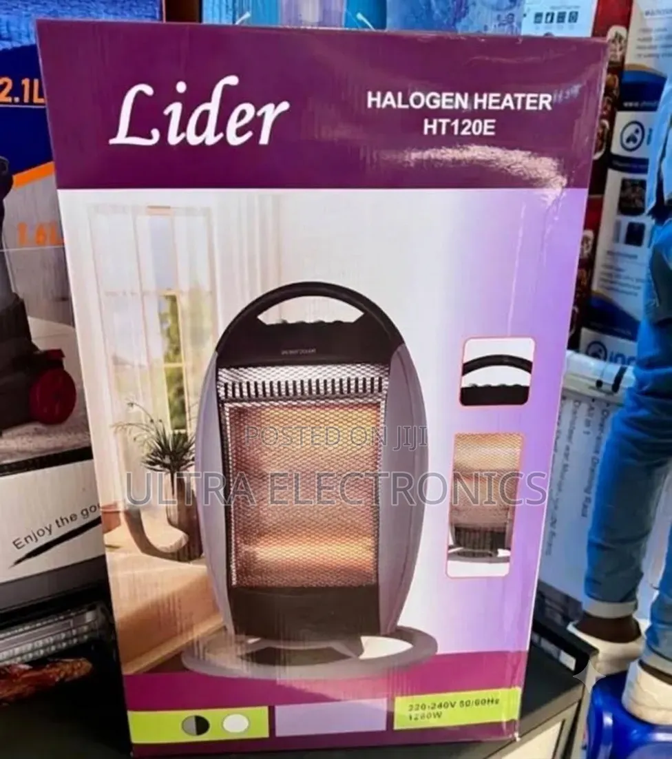 Lider 1200w Halogen Heater Stay Warm Comfortable! Lider 1200w