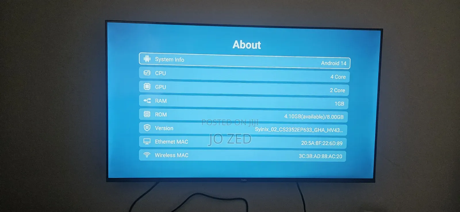 Syinix TV 43 Inch 3pcs
