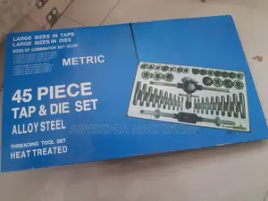 EDON 45-Piece Metric Tap Die Set – Professional Threading Tool Kit
