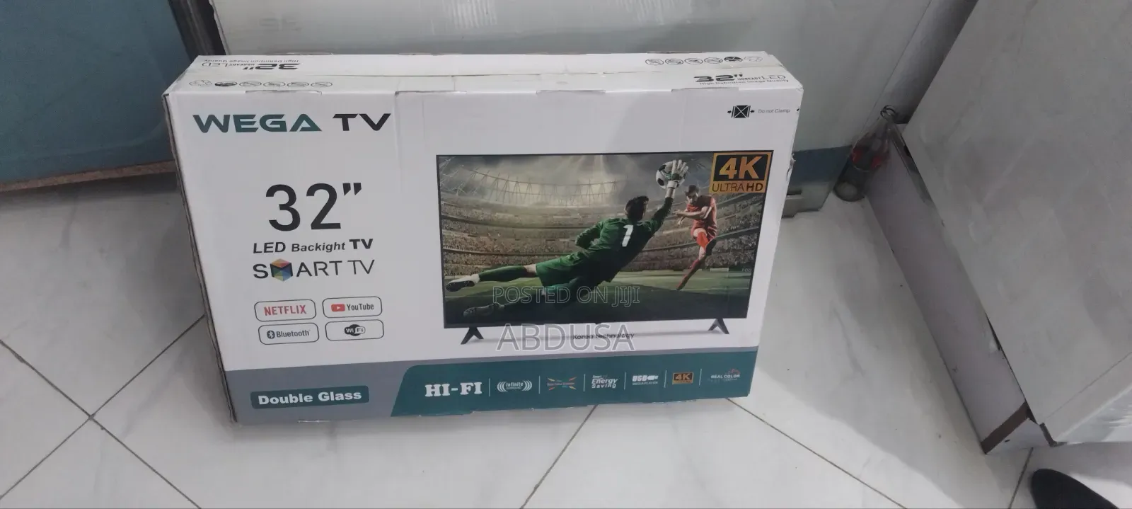 wEGA TV 32inc sMART Double Glass