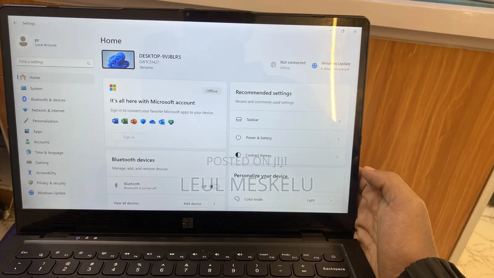 Laptop Gateway GWTC51427 8GB Intel Core i5 SSD 512GB