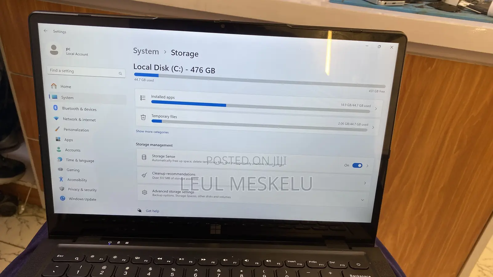 Laptop Gateway GWTC51427 8GB Intel Core i5 SSD 512GB