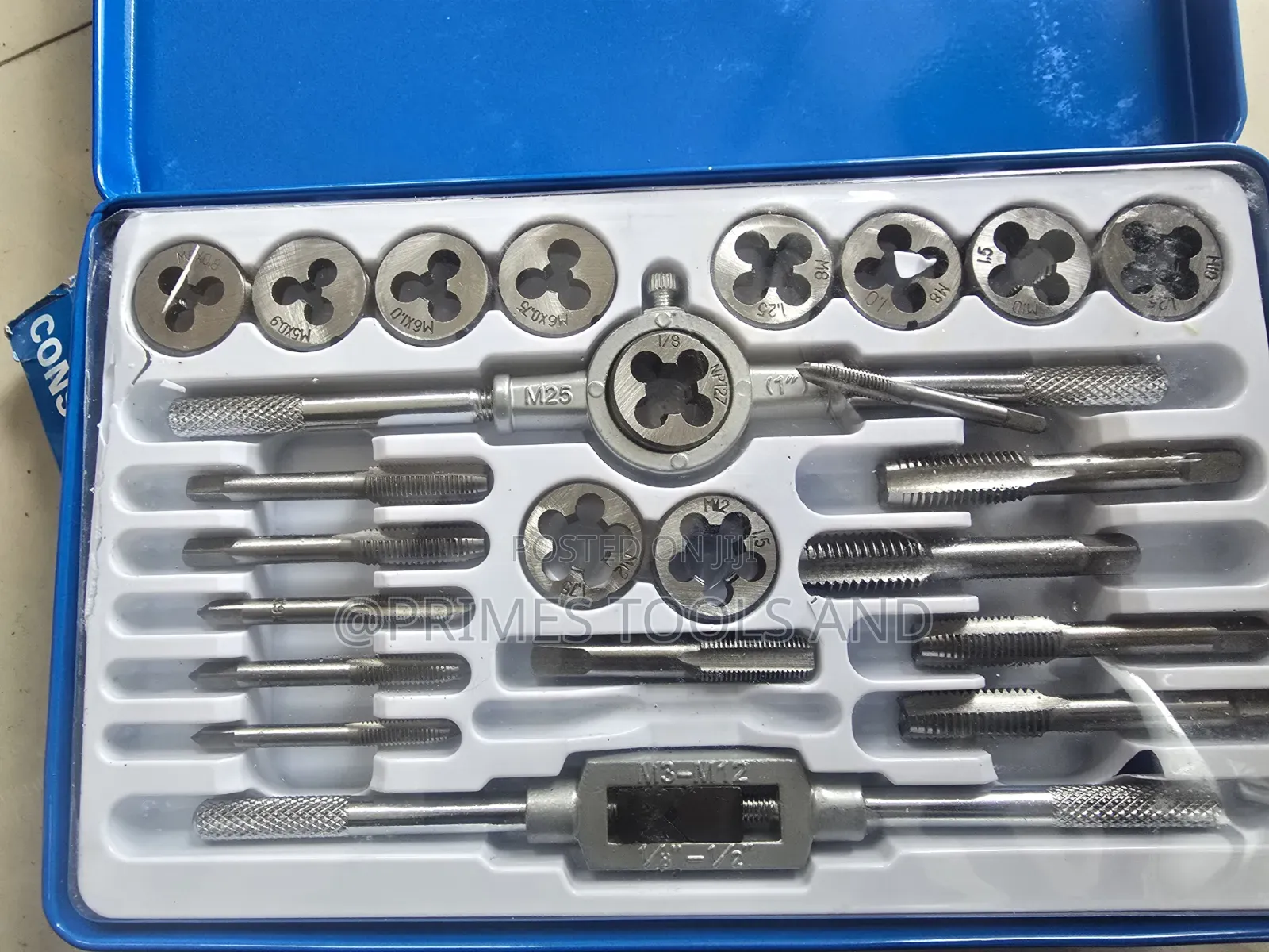 24 Piece Tap Die Set Ethiopia | Alloy Tool Steel Thread Repair Kit