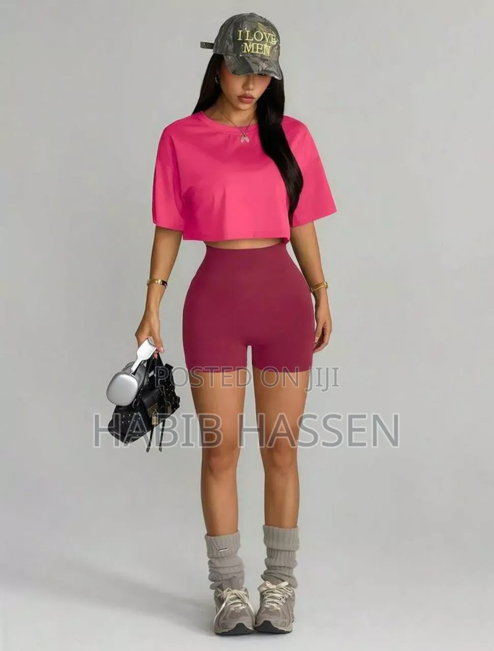 3pcs Sports Athletic Set, Seamless Bra, Gym Shorts