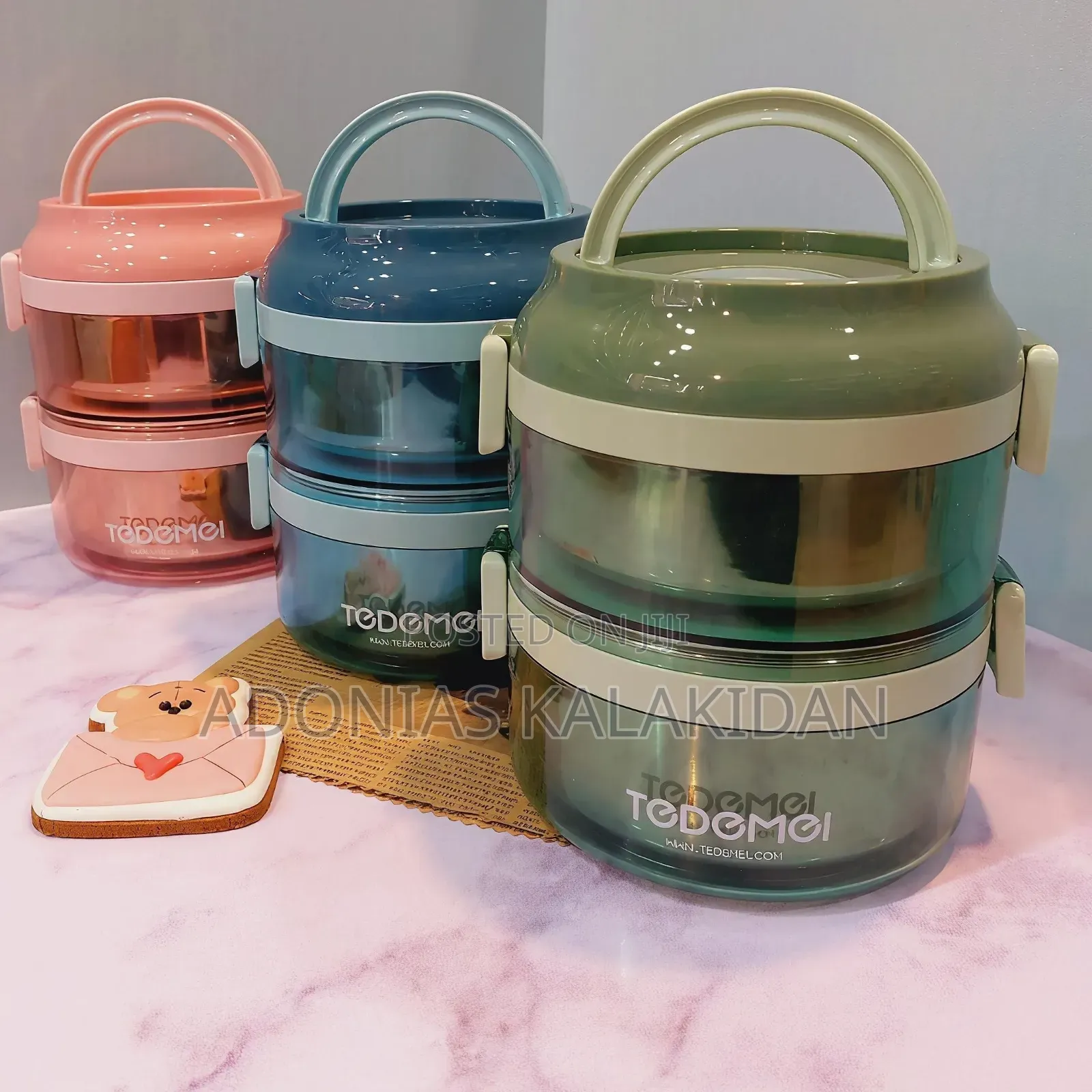 Tedmei 2 Layer Stainless Steel Lunch Box