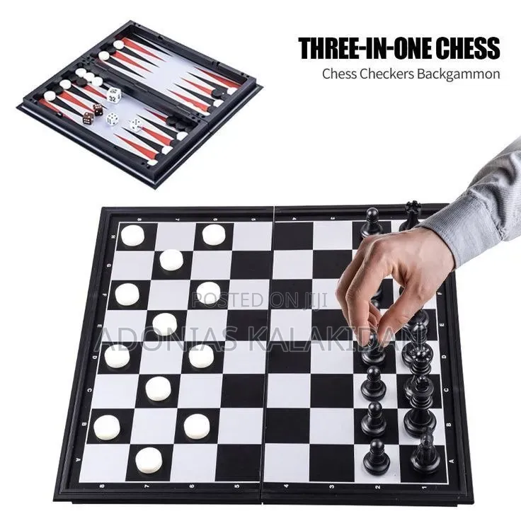 3 in 1 Magnetic Board Game Set