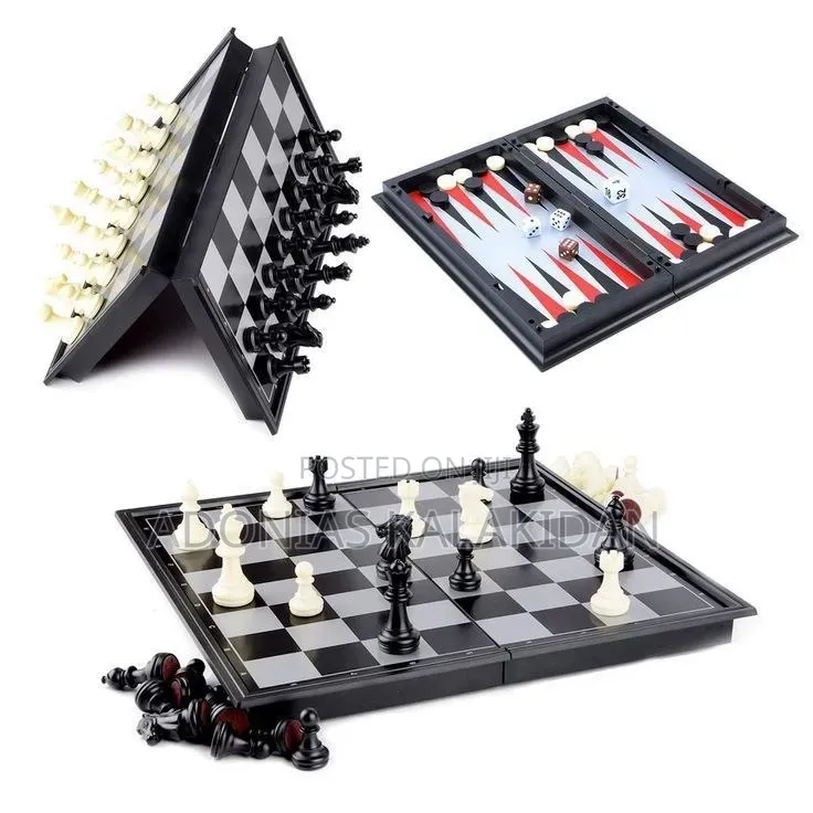 3 in 1 Magnetic Board Game Set