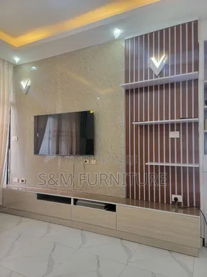 Composed TV Stand Priced Per Square Meter. ቲቪ ስታንድ በካሬ