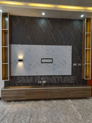 Calm TV Stand Priced Per Square Meter. ቲቪ ስታንድ በካሬ