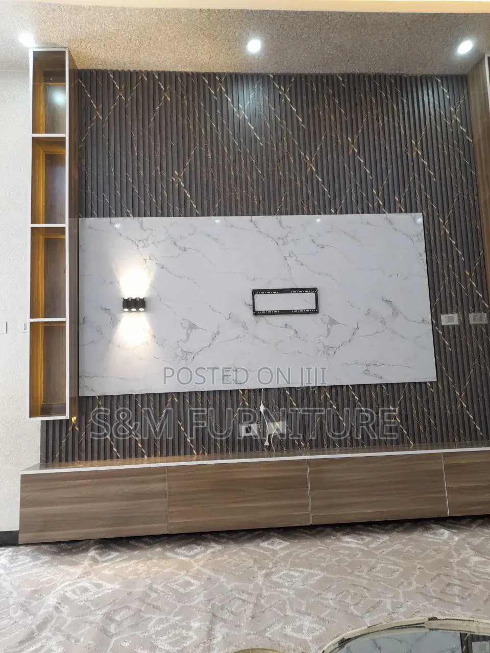 Calm TV Stand Priced Per Square Meter. ቲቪ ስታንድ በካሬ