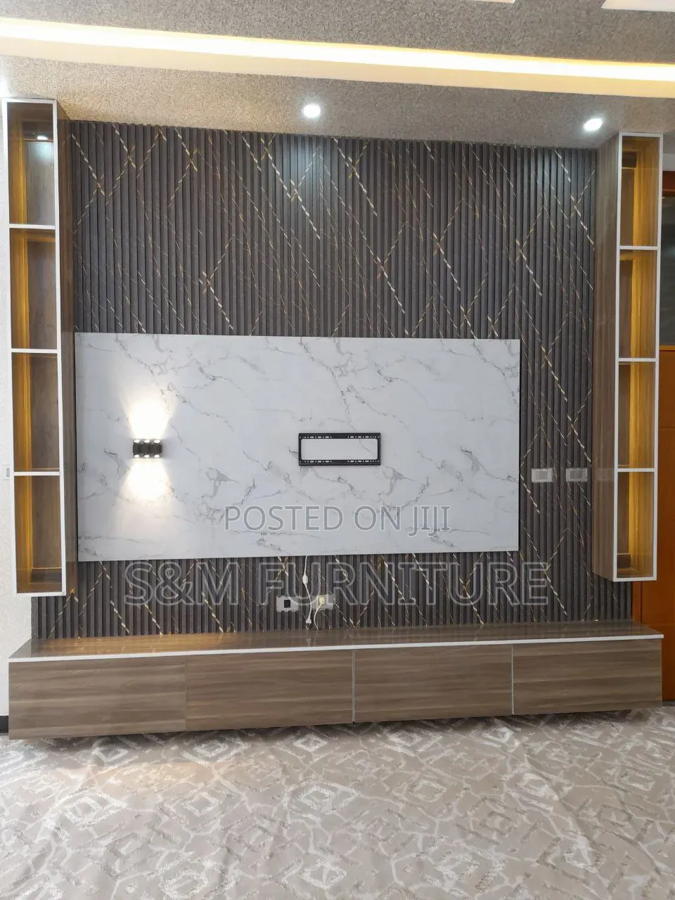 Calm TV Stand Priced Per Square Meter. ቲቪ ስታንድ በካሬ
