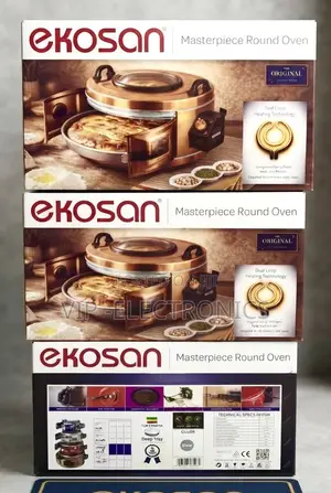 Ekosan Round Oven – Large Family Size Electric Oven, Silver New 2026