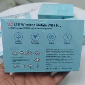 4G LTE WiFi Modem Router 300Mbps | Portable SIM Card MiFi | 3000mAh