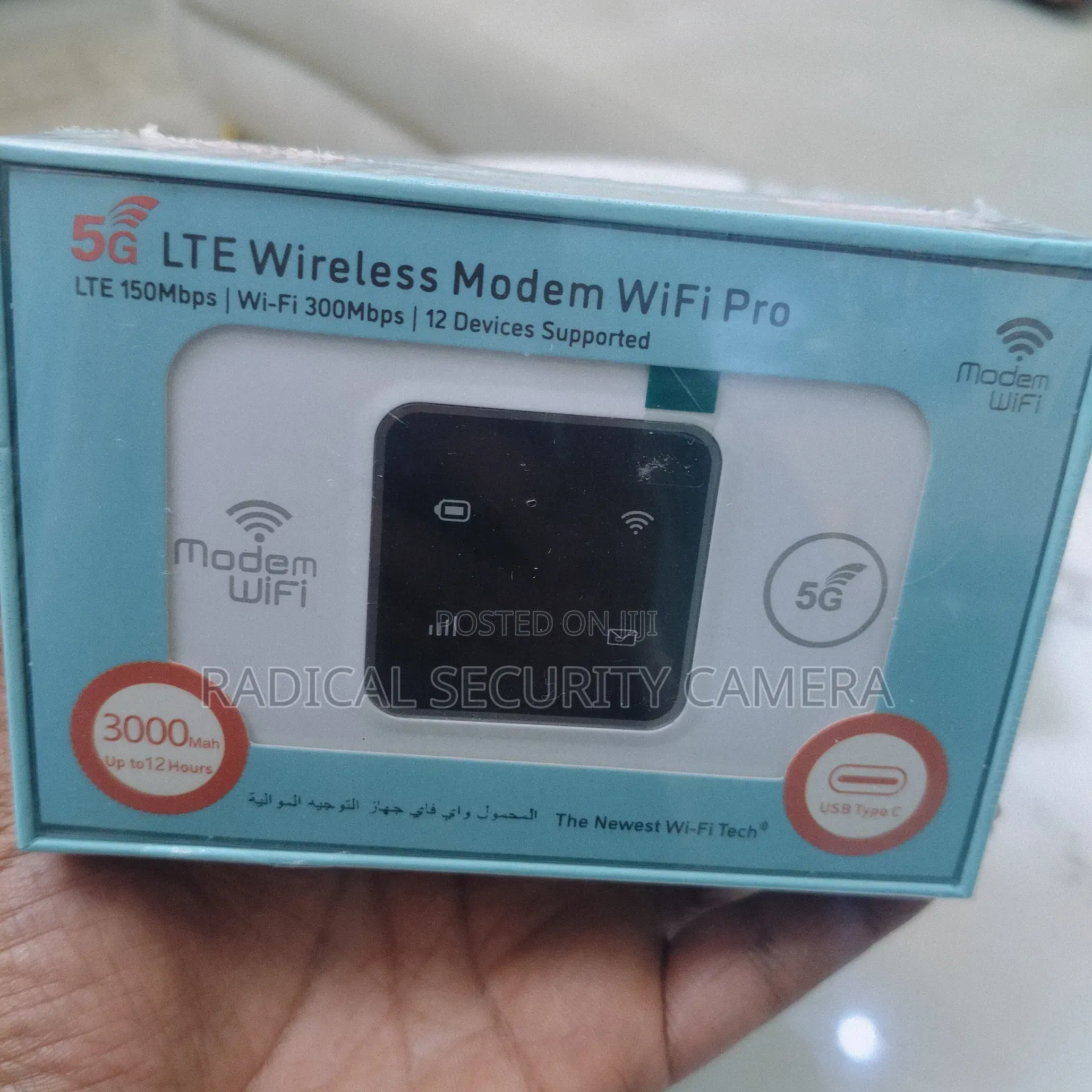 4G LTE WiFi Modem Router 300Mbps | Portable SIM Card MiFi | 3000mAh