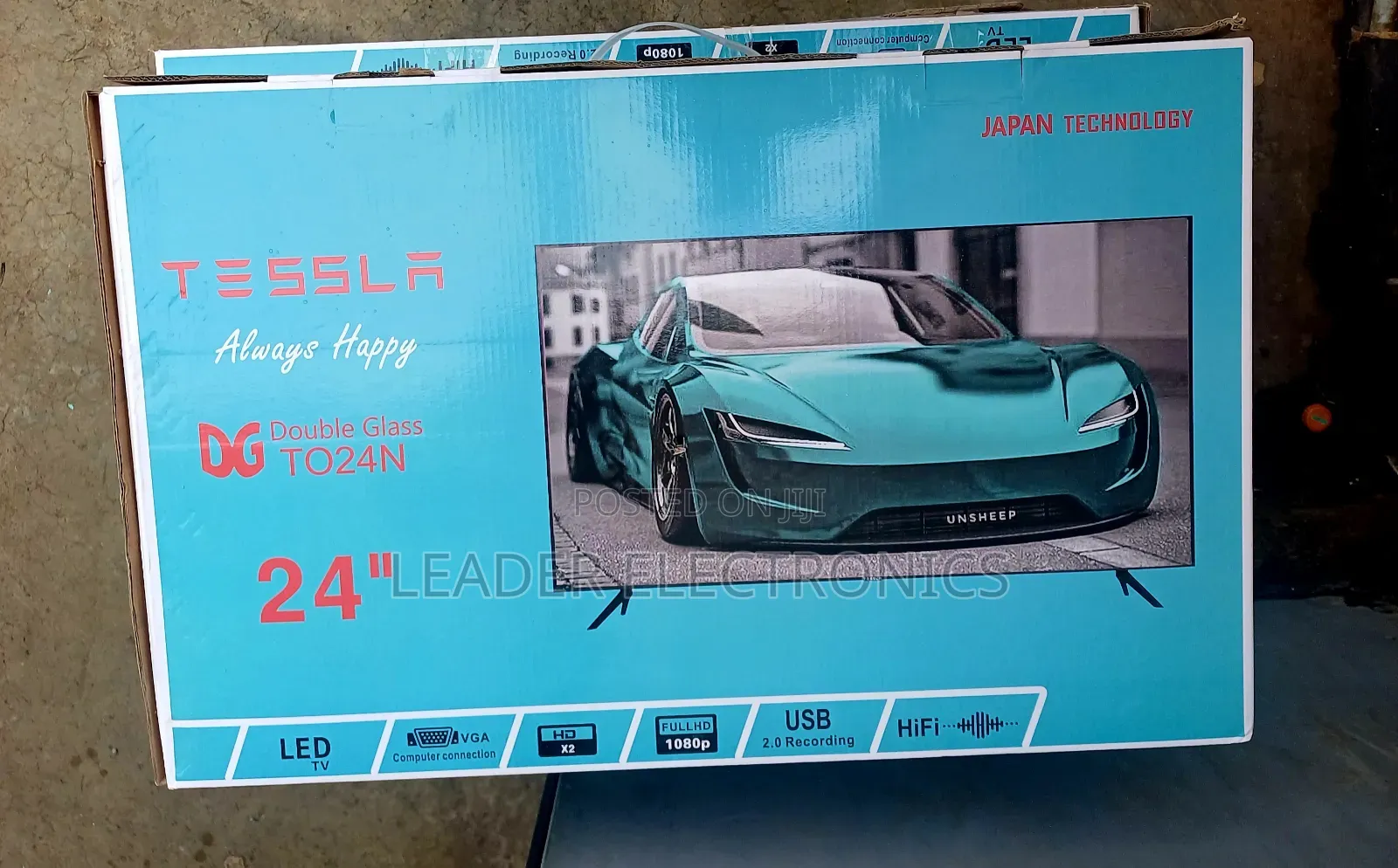 Tessla TV 24" Double Glass TV New Arrival 2026