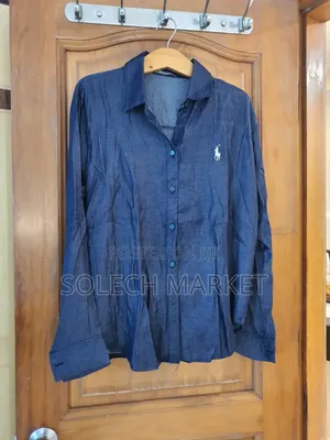 Premier Blue Denim Long-Sleeve Blouse