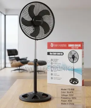 TOP POWER 18" STAND FAN - Smart Air Cooler for Your Home and Office