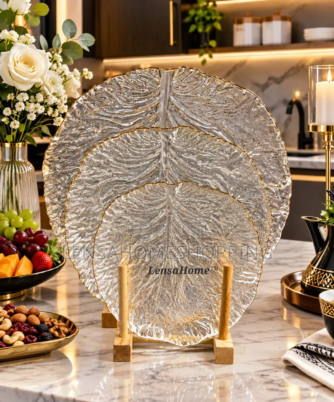 3 PCS Serving Platter