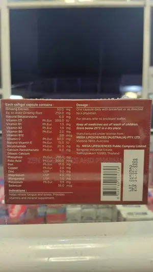 Ginsomin Korean Ginseng With Multivitamins and Minerals From Thailand