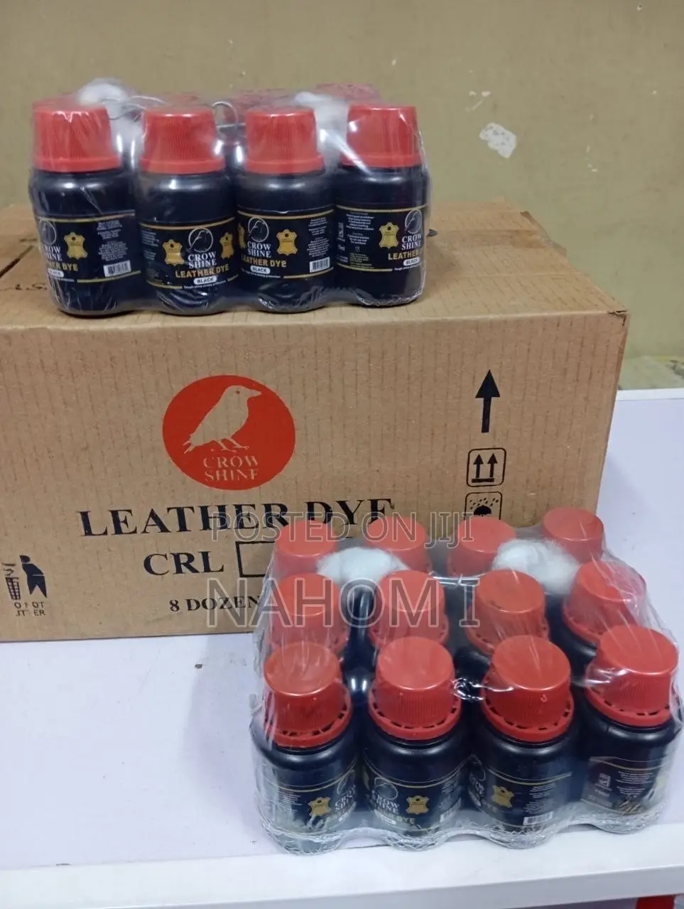 Bulk Shipment of Crow Shine Leather Dye In