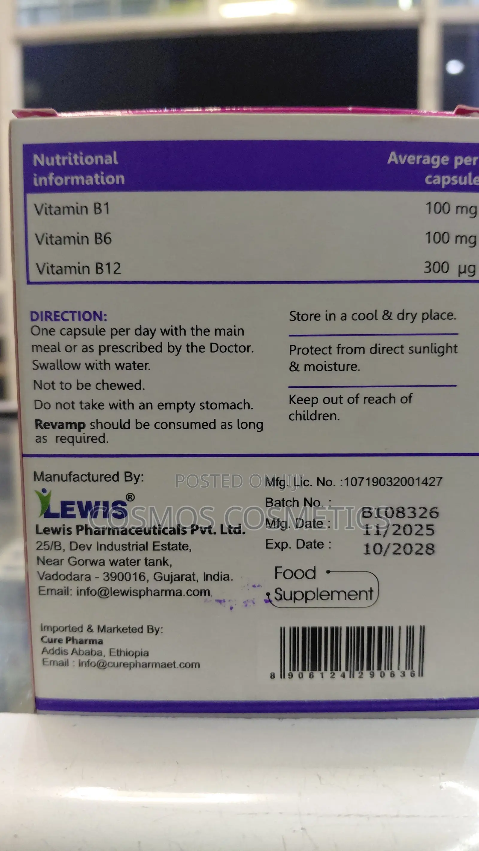 Revamp Vitamin B Complex Capsules for Nerve Health