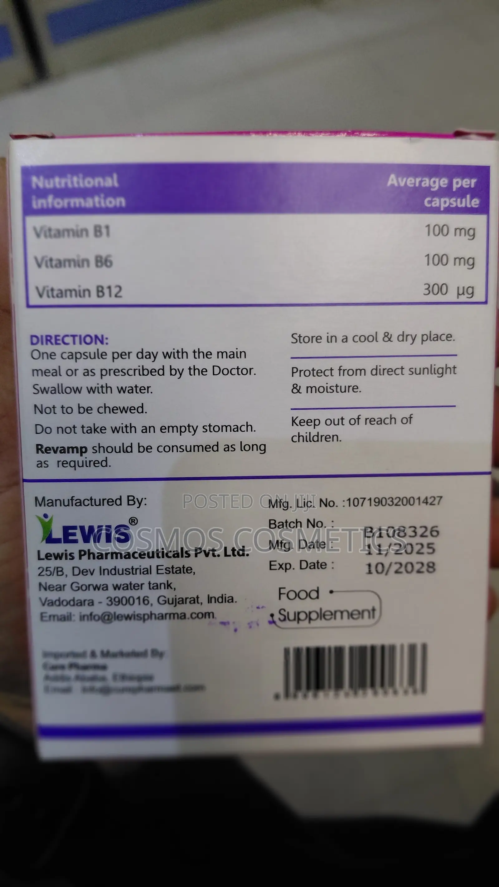 Revamp Vitamin B Complex Capsules for Nerve Health