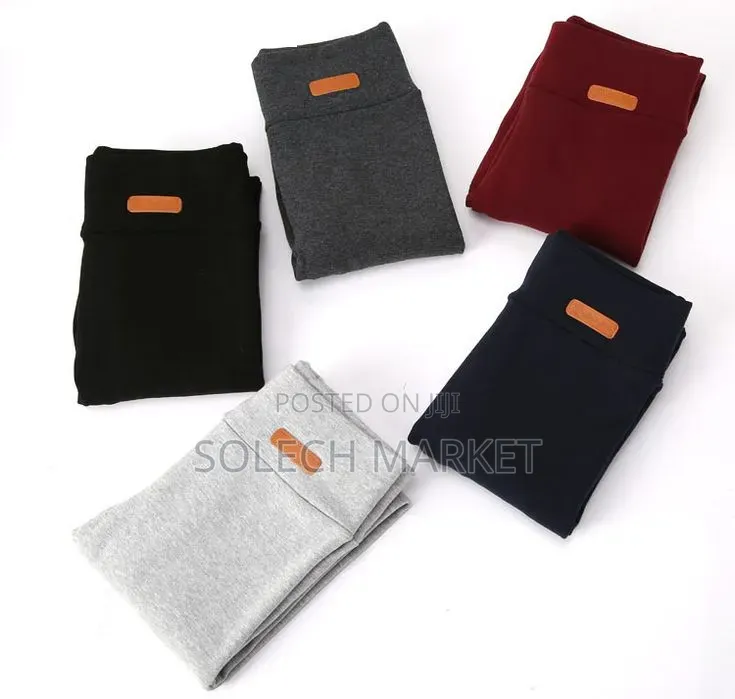 Thick, High-Waisted Fleece-Lined Winter Leggings Various Colors.
