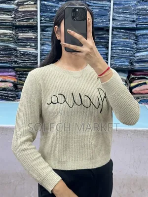Black Anine Bing Embroidered Kendrick Sweater.