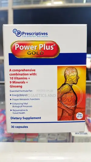 Power Plus Gold Vitamins + Minerals + Ginseng for Weight Gain